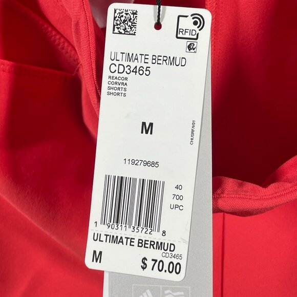 NEW Adidas Shorts Womens Medium coral pink bermuda adistar athletic - Picture 3 of 8